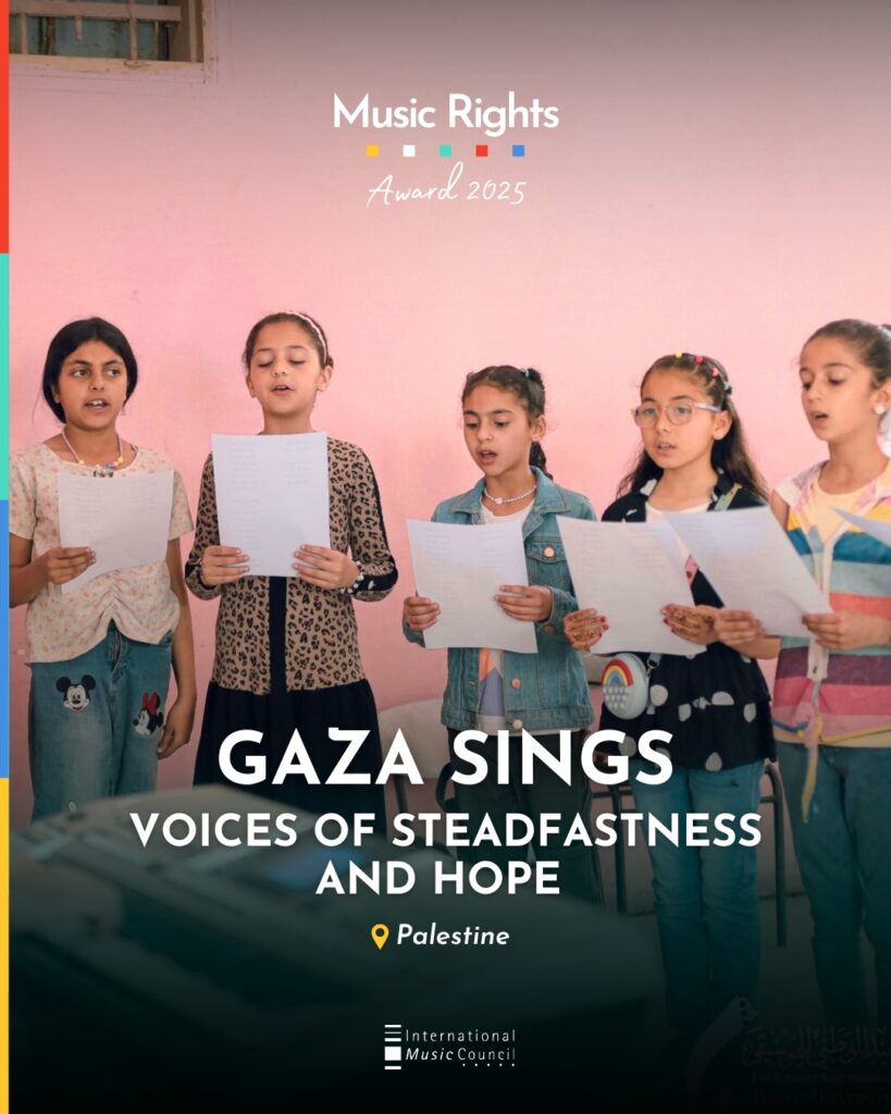IMC Honours ‘Gaza Sings’: Uplifting Voices and Resilience Through Music